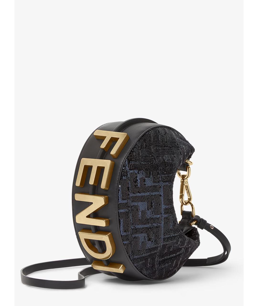 FENDI Синяя сумка с короткими ручками, фото 3