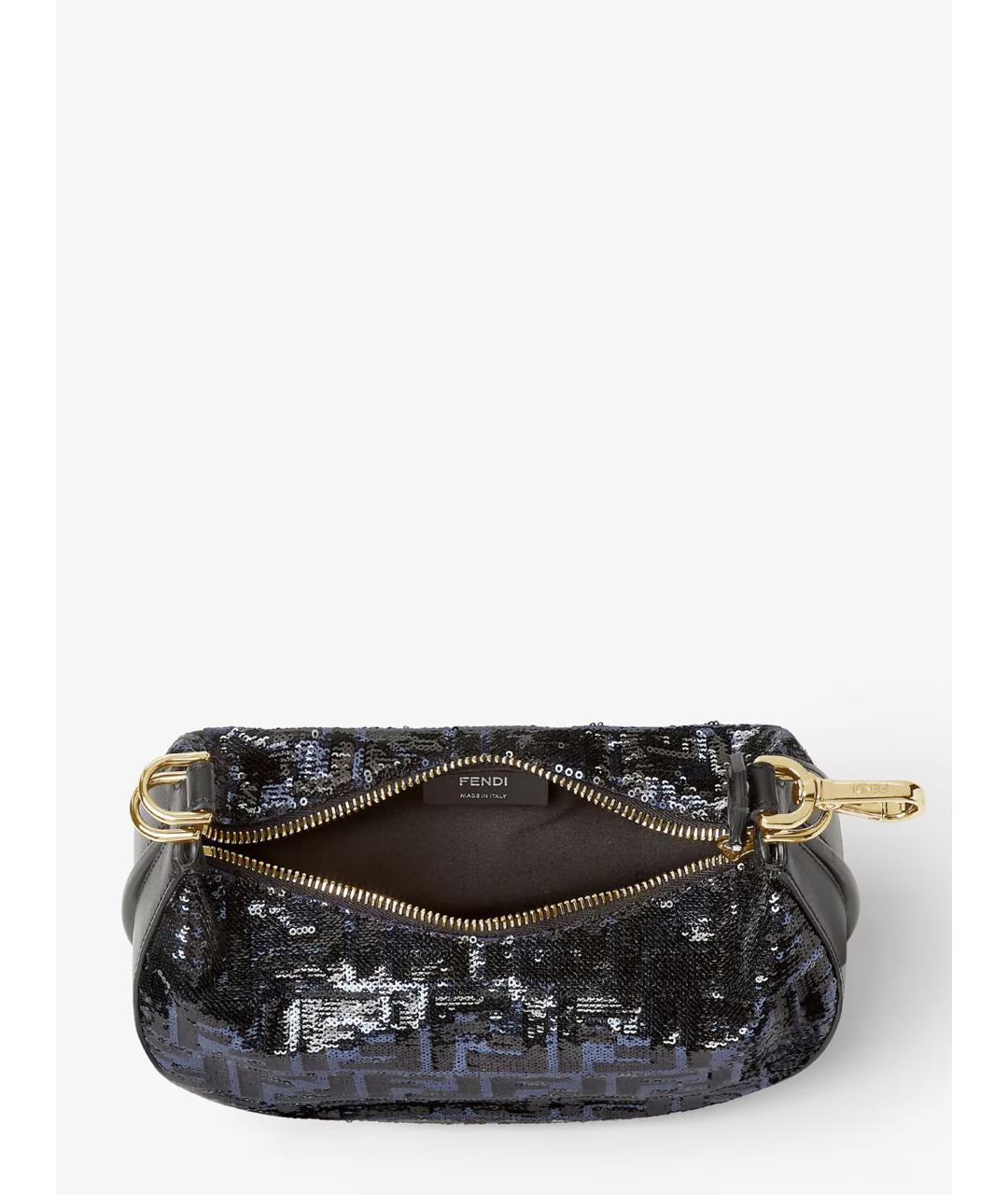 FENDI Синяя сумка с короткими ручками, фото 4
