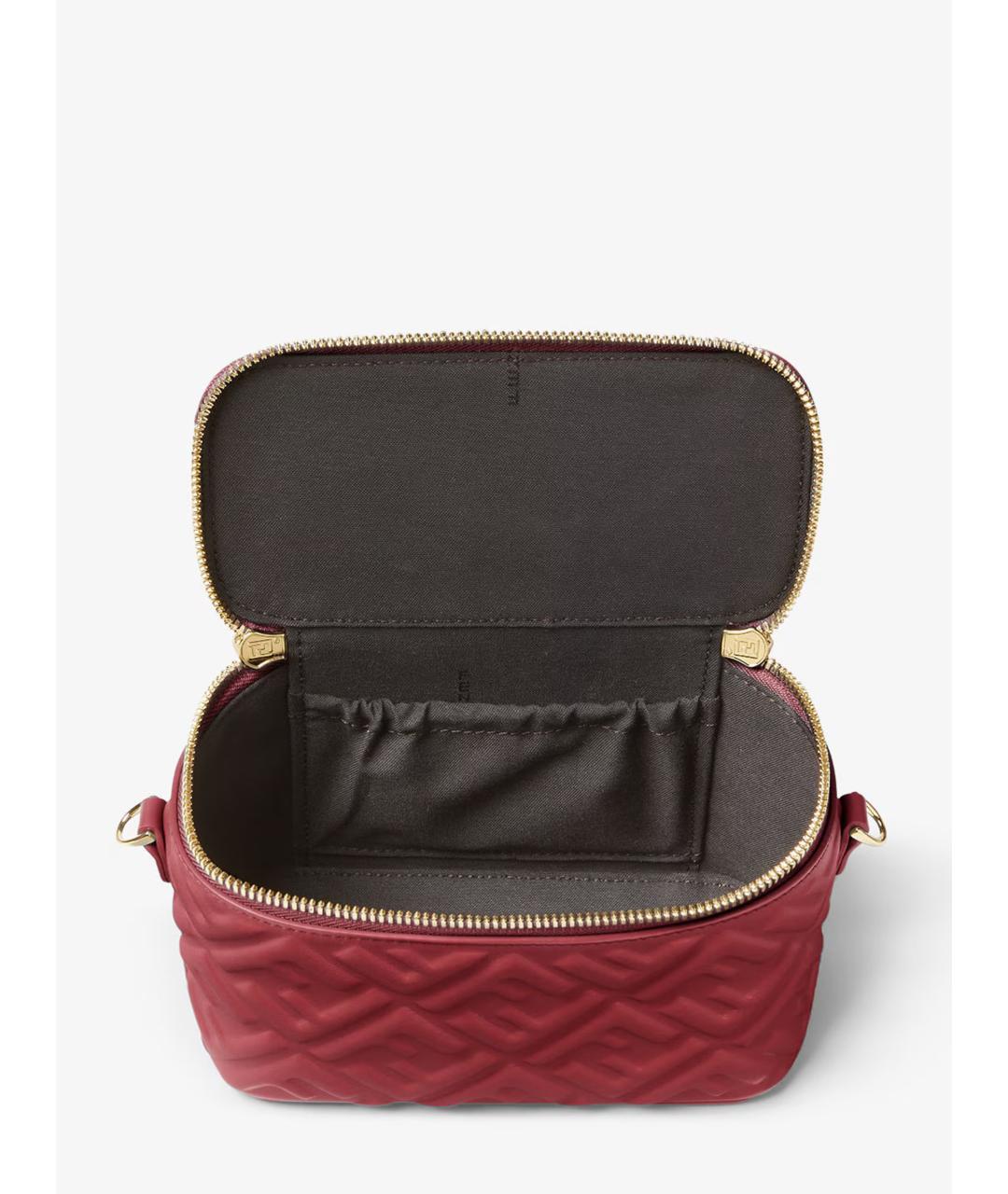 FENDI Красная кожаная сумка через плечо, фото 4