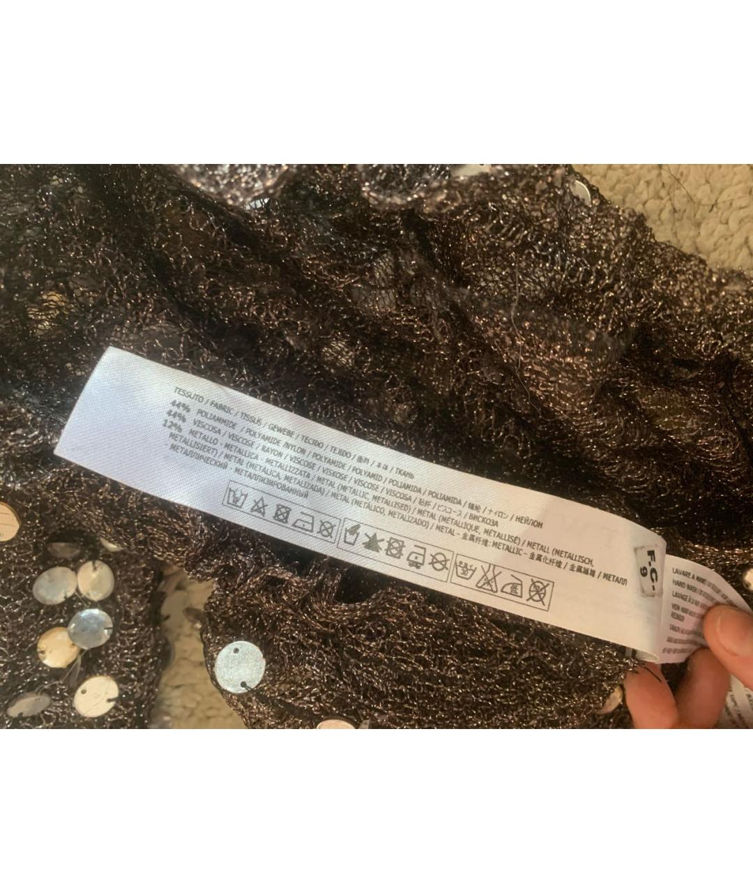 TWIN-SET Коричневый полиамидовый джемпер / свитер, фото 7