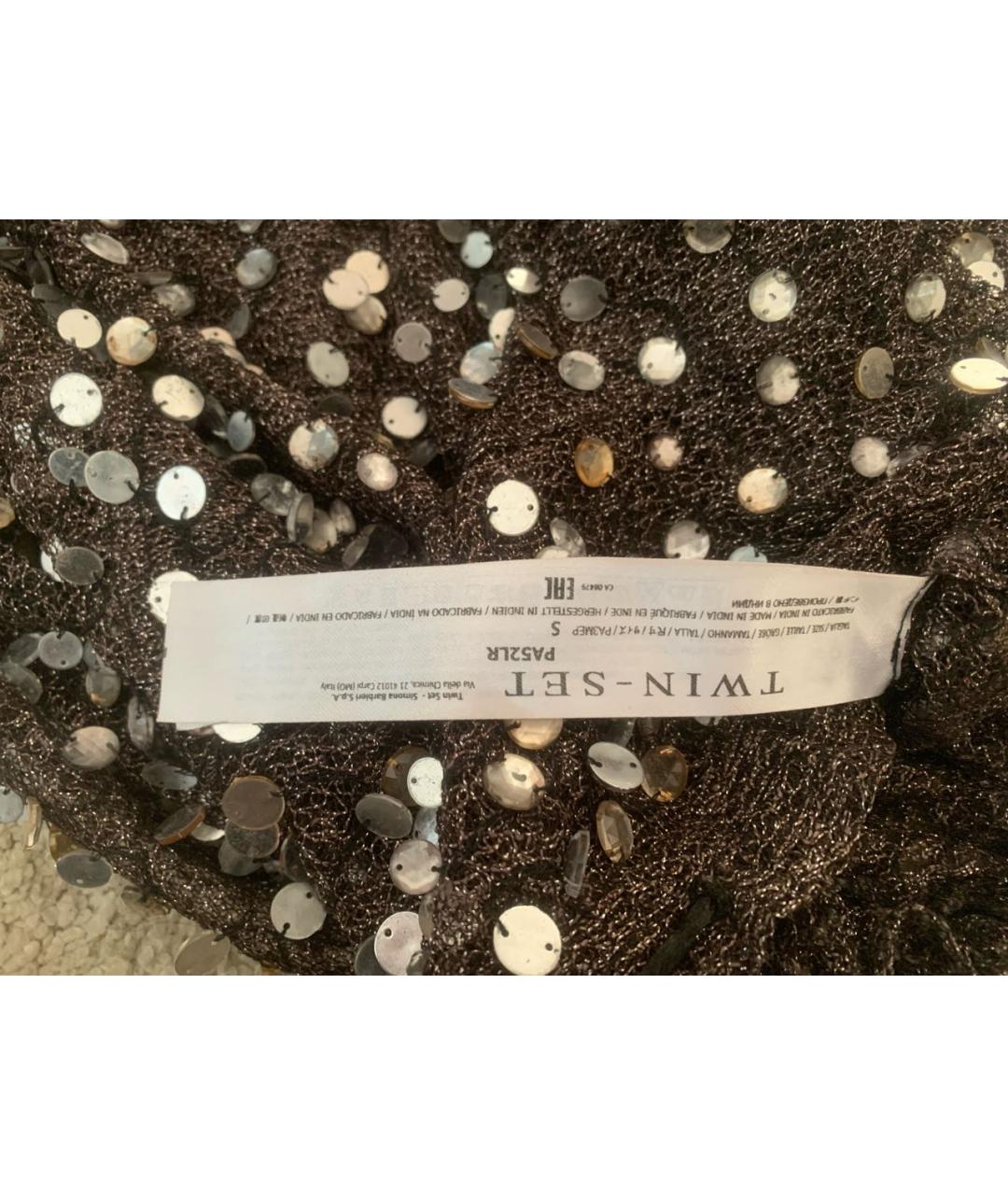 TWIN-SET Коричневый полиамидовый джемпер / свитер, фото 6