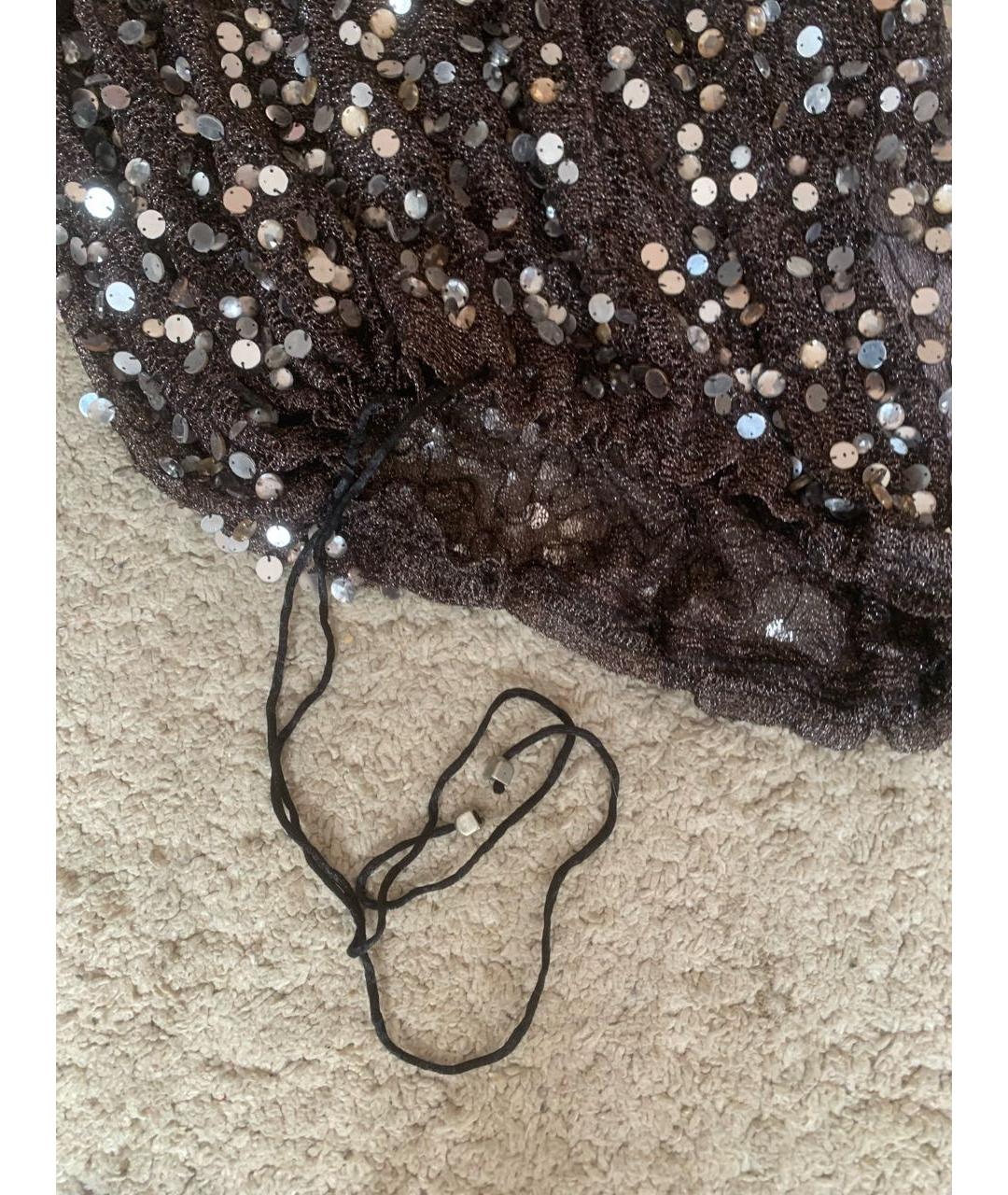 TWIN-SET Коричневый полиамидовый джемпер / свитер, фото 5