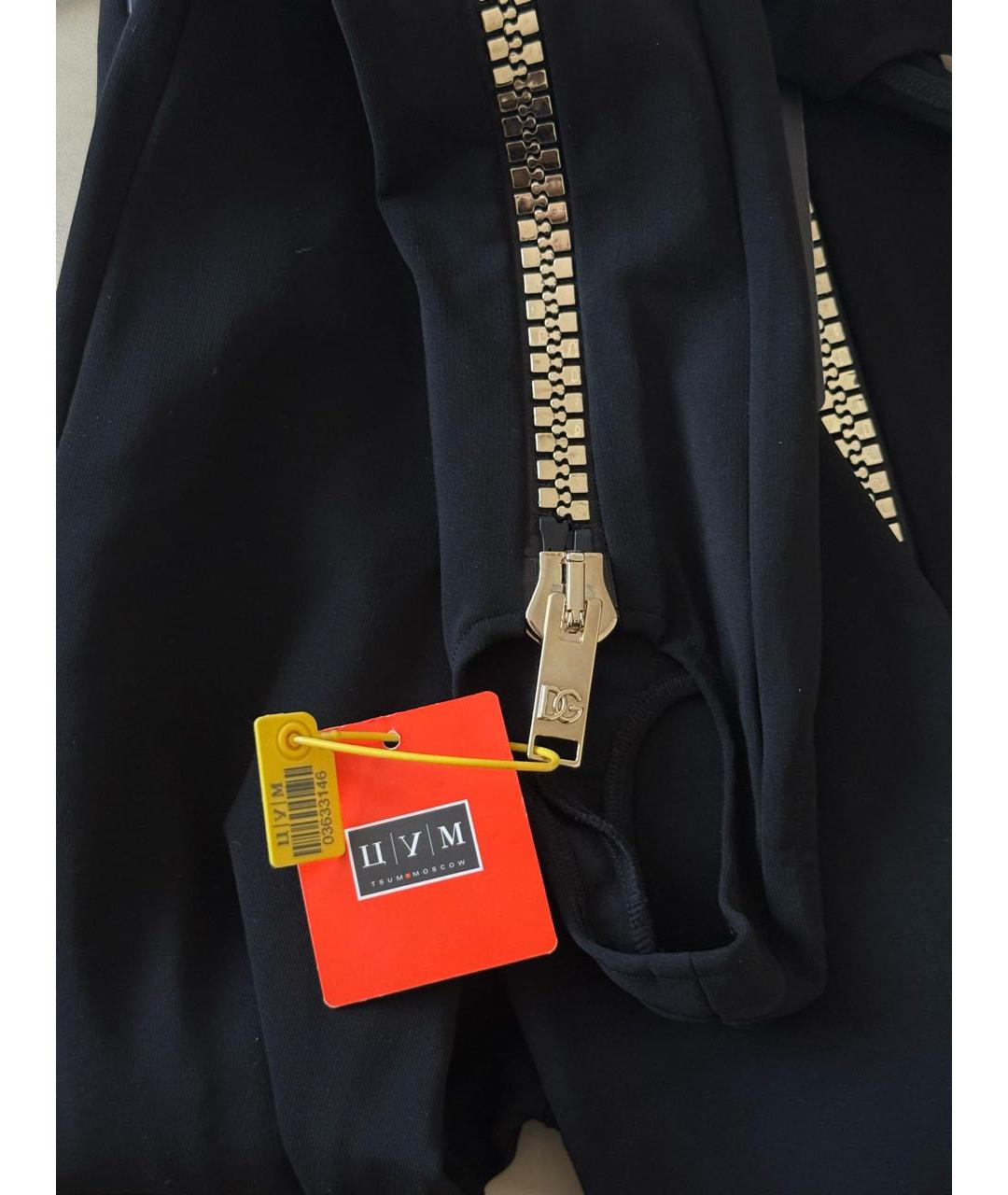 DOLCE&GABBANA Черные вискозные леггинсы и велосипедки, фото 7