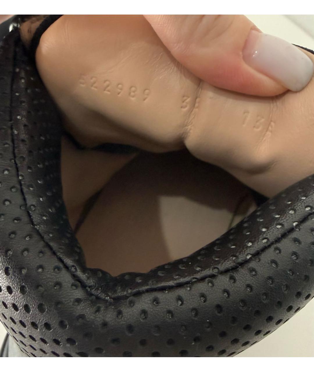 GUCCI Черные кожаные ботинки, фото 6