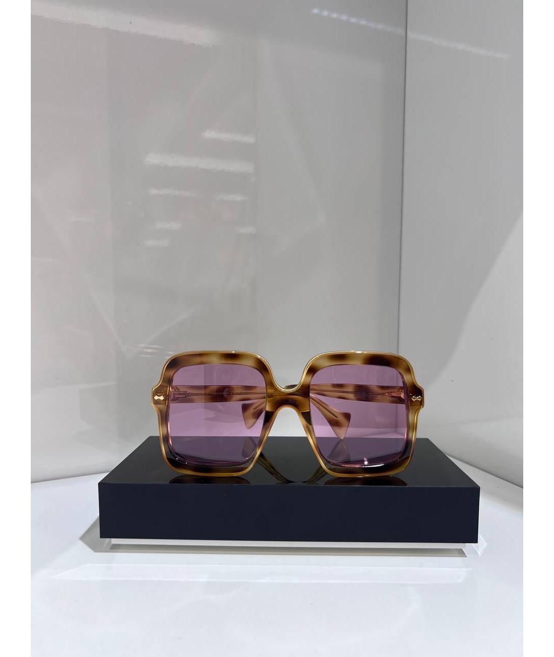 GUCCI Мульти пластиковые солнцезащитные очки, фото 2