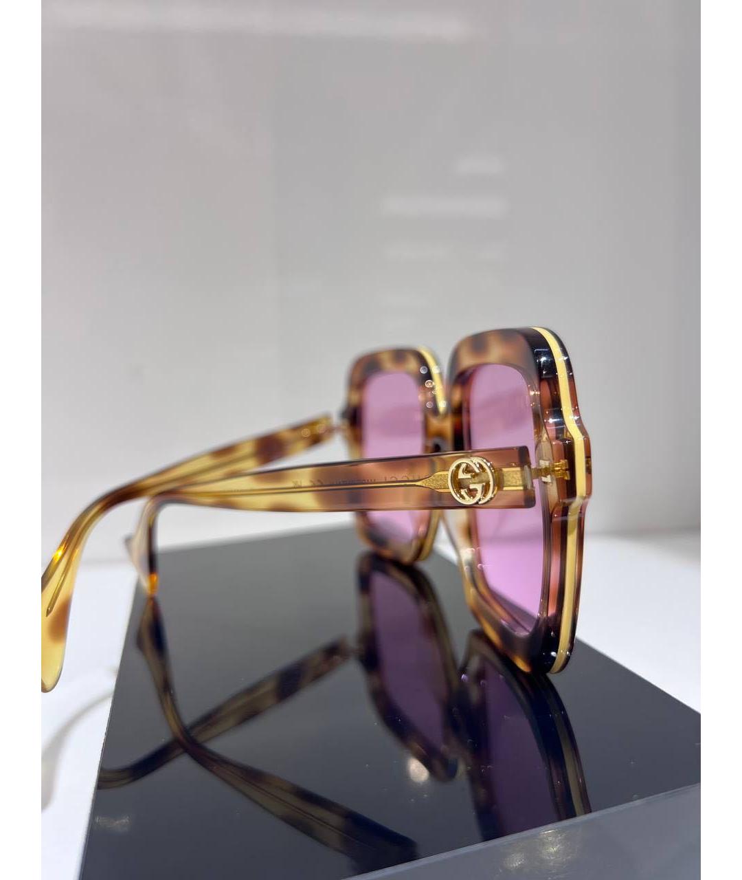 GUCCI Мульти пластиковые солнцезащитные очки, фото 3