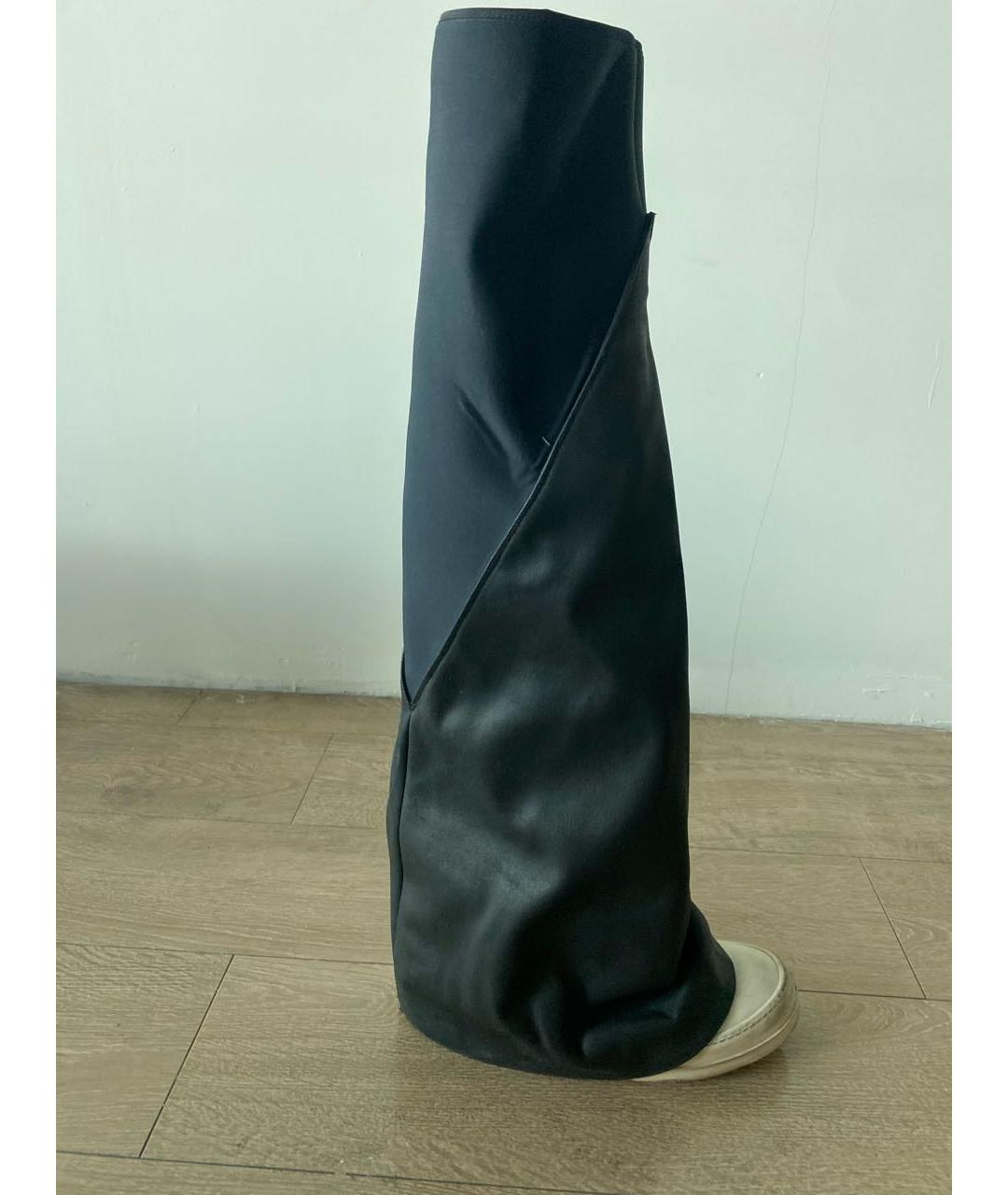 RICK OWENS DRKSHDW Черные кожаные сапоги, фото 7