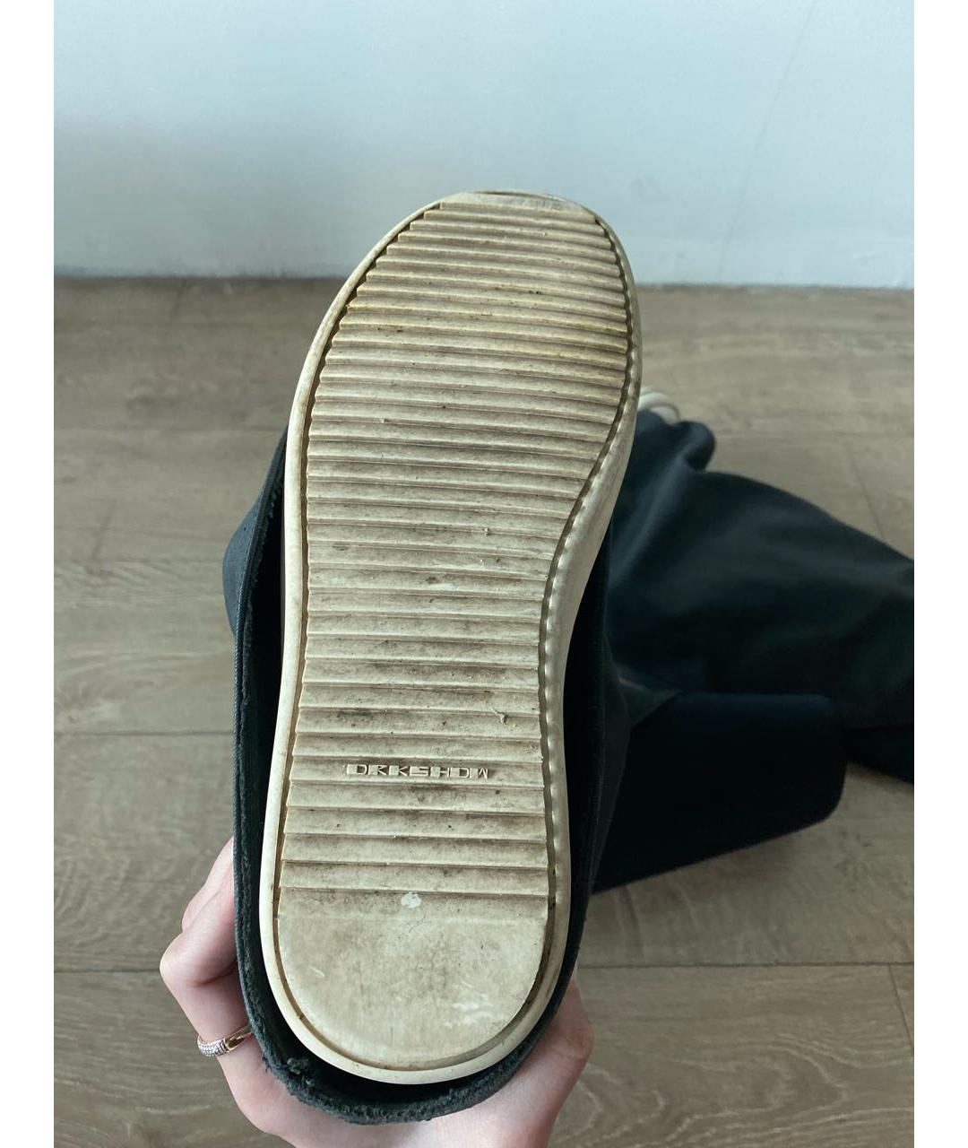 RICK OWENS DRKSHDW Черные кожаные сапоги, фото 6