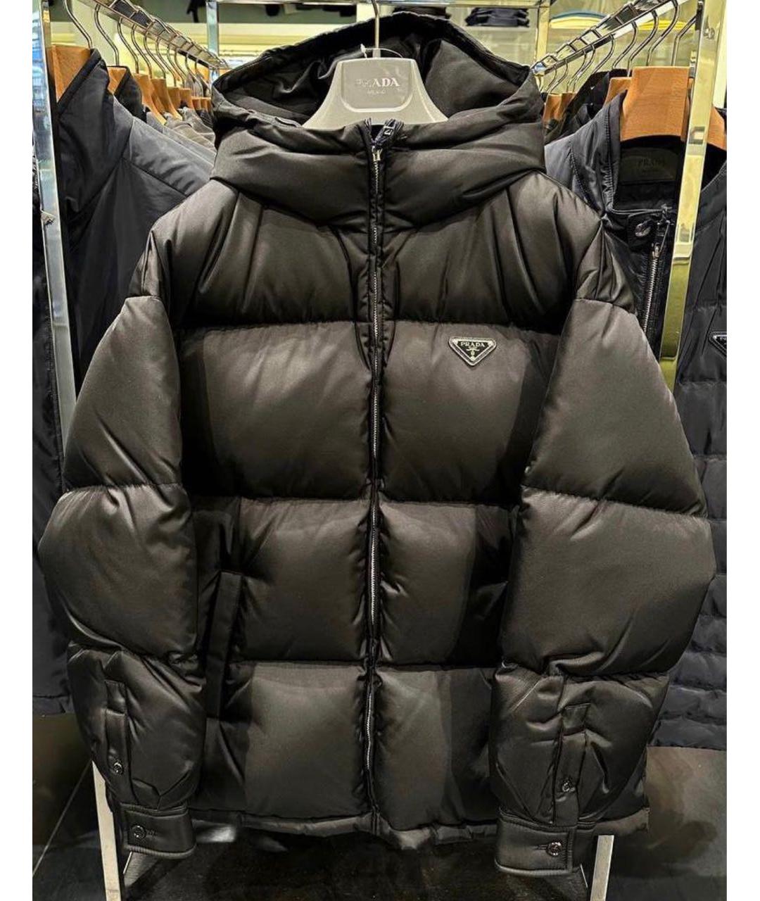 PRADA Черный пуховик, фото 2