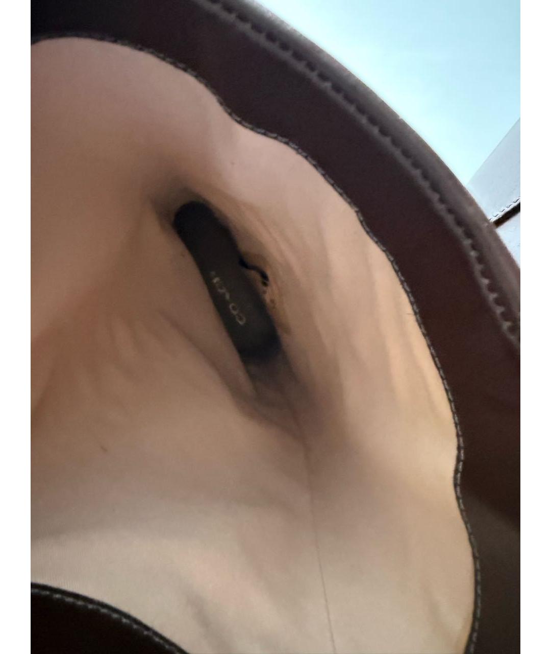 COACH Коричневые кожаные сапоги, фото 6