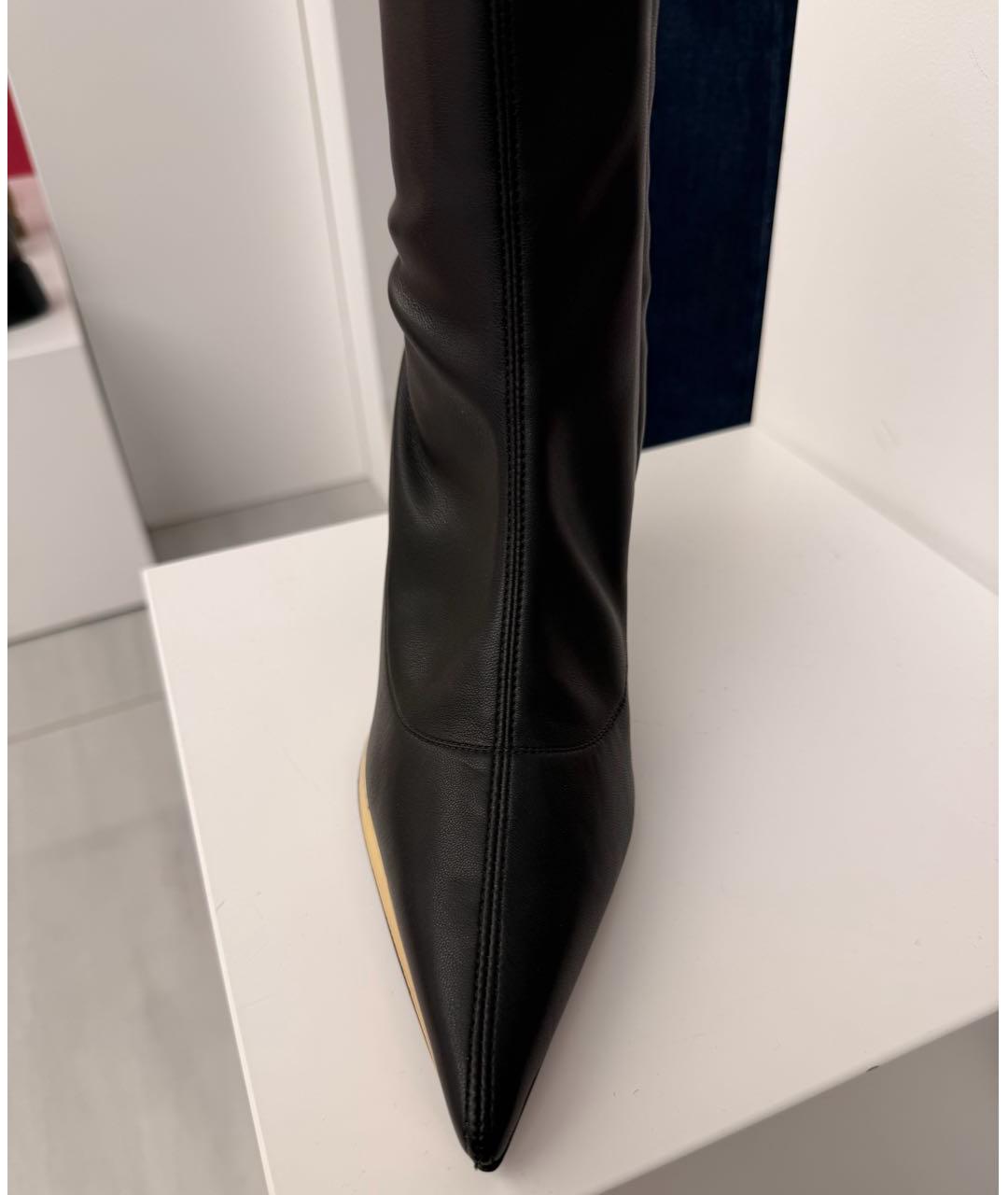 GIUSEPPE ZANOTTI DESIGN Черные кожаные ботильоны, фото 2