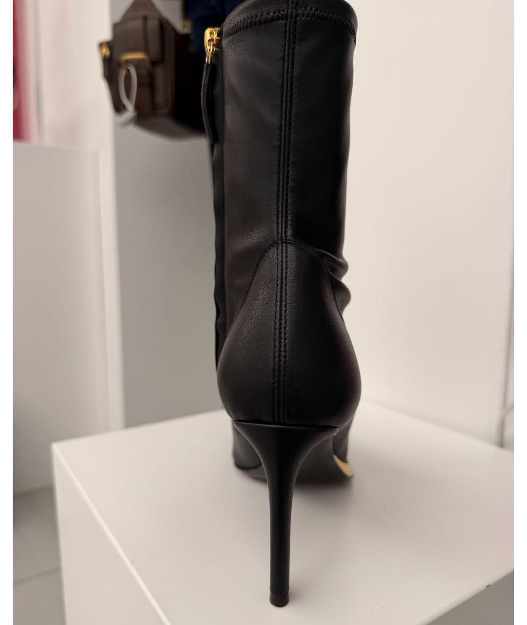 GIUSEPPE ZANOTTI DESIGN Черные кожаные ботильоны, фото 3