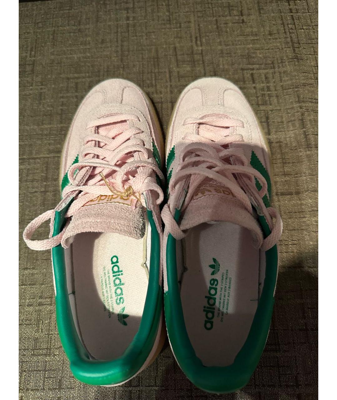 ADIDAS Розовые замшевые кеды, фото 3