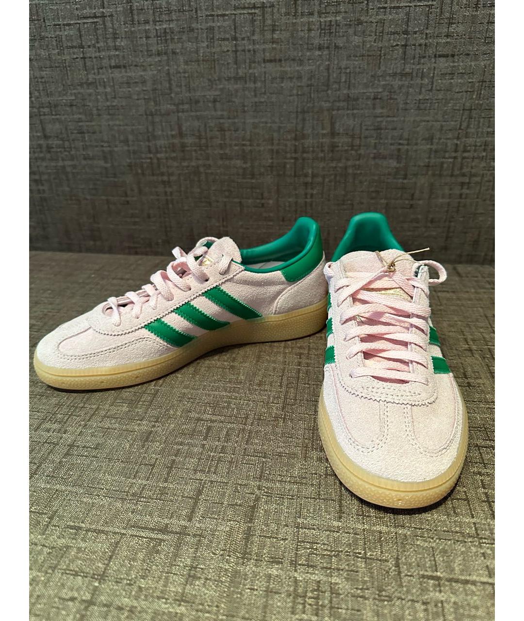 ADIDAS Розовые замшевые кеды, фото 5