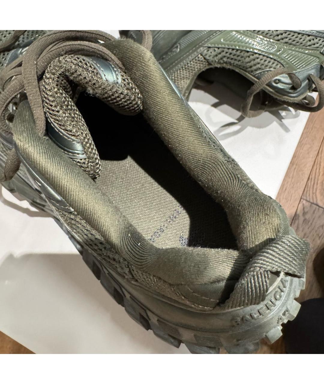BALENCIAGA Хаки низкие кроссовки / кеды, фото 4