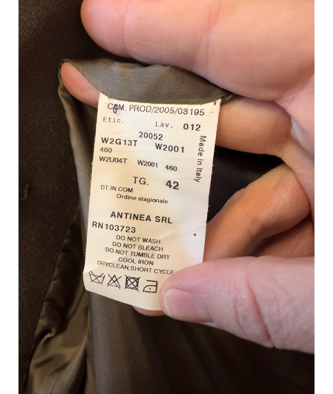 DOLCE&GABBANA Красная шерстяная юбка миди, фото 4