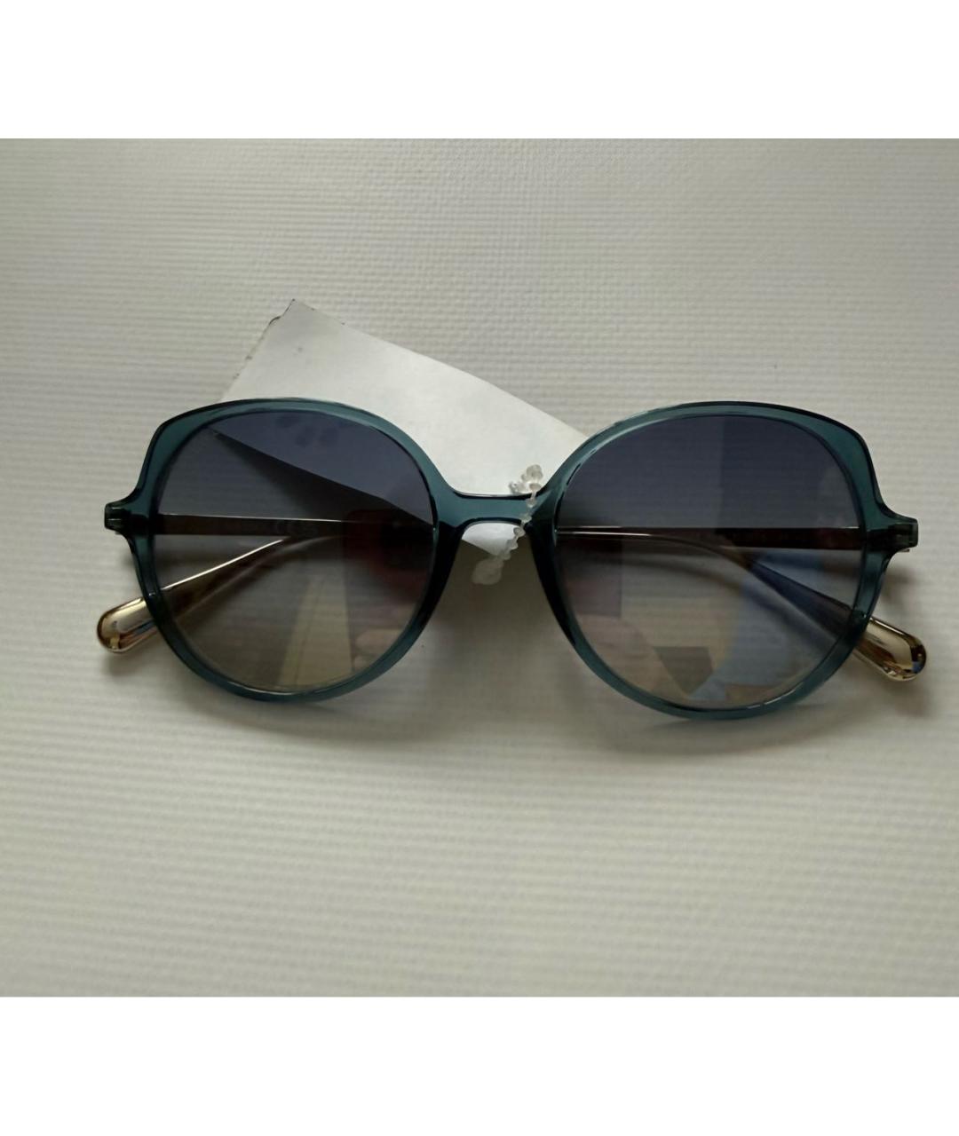 'S MAX MARA Синие пластиковые солнцезащитные очки, фото 6