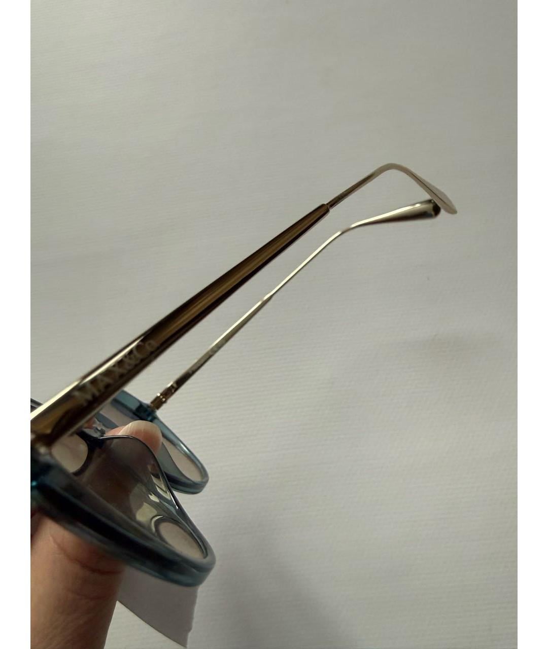 'S MAX MARA Синие пластиковые солнцезащитные очки, фото 4