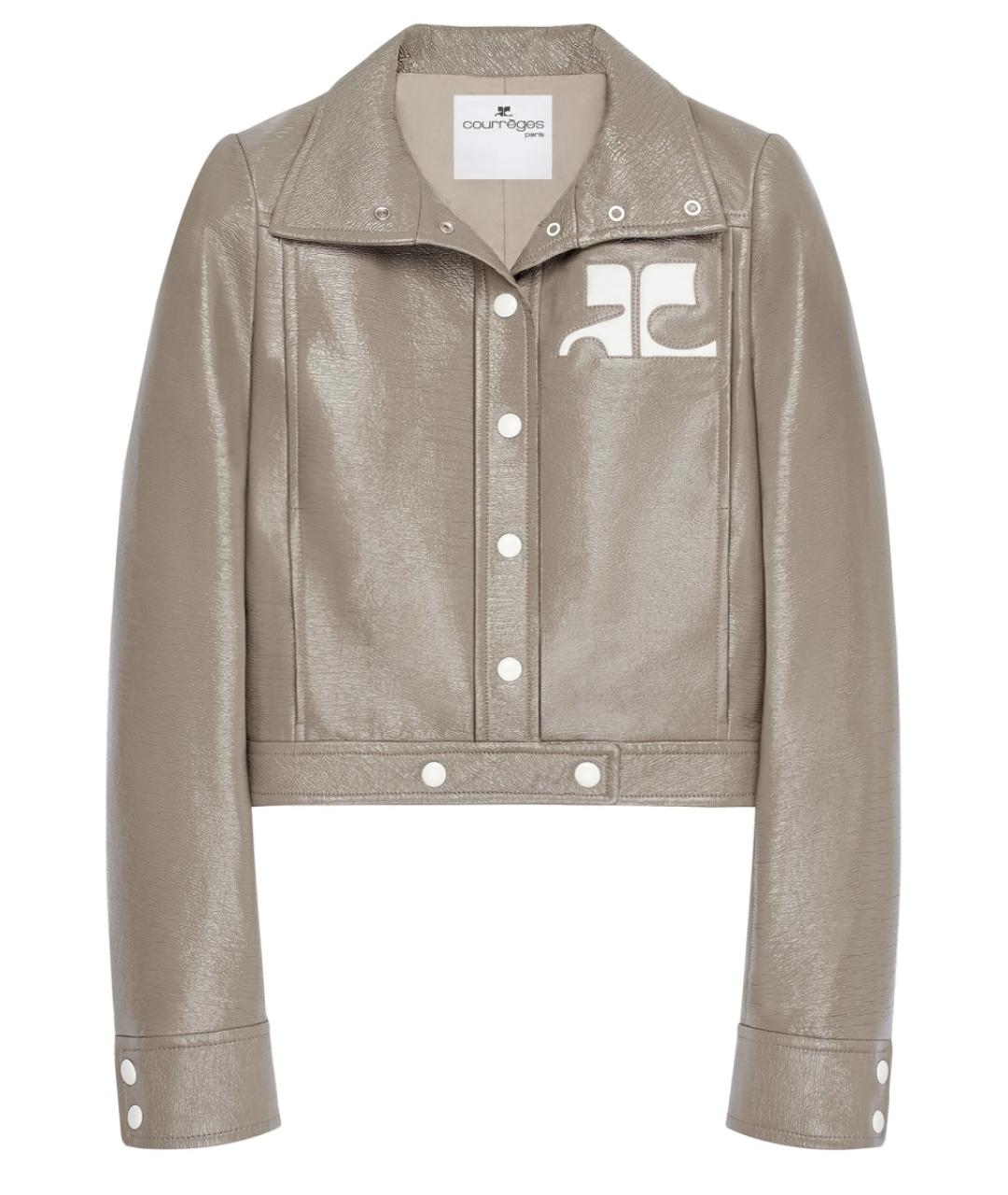 COURREGES Бежевая хлопковая куртка, фото 1