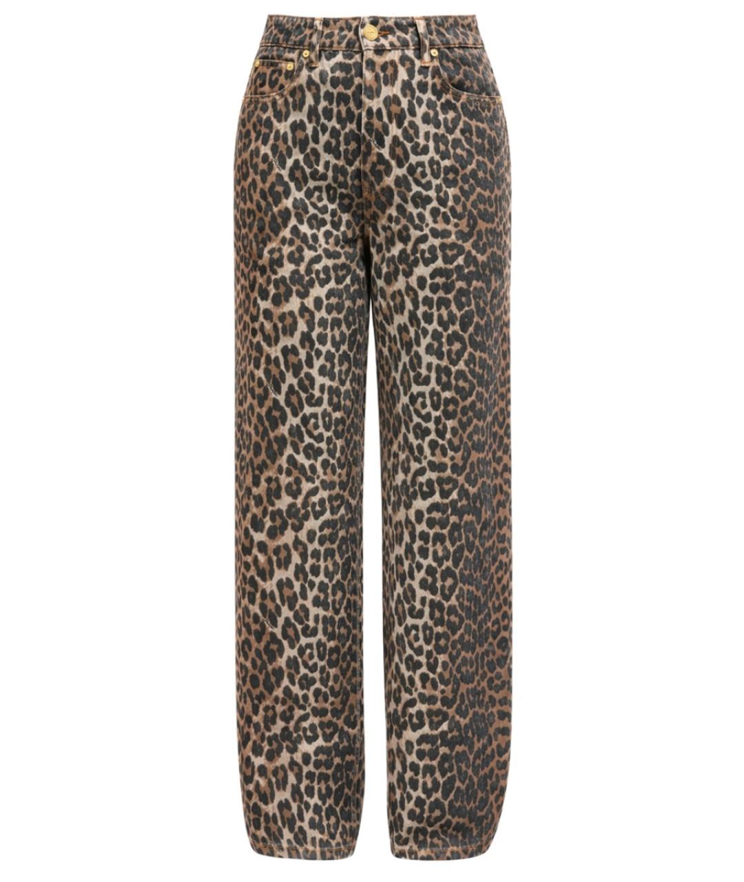 GANNI Мульти хлопковые прямые джинсы, фото 1