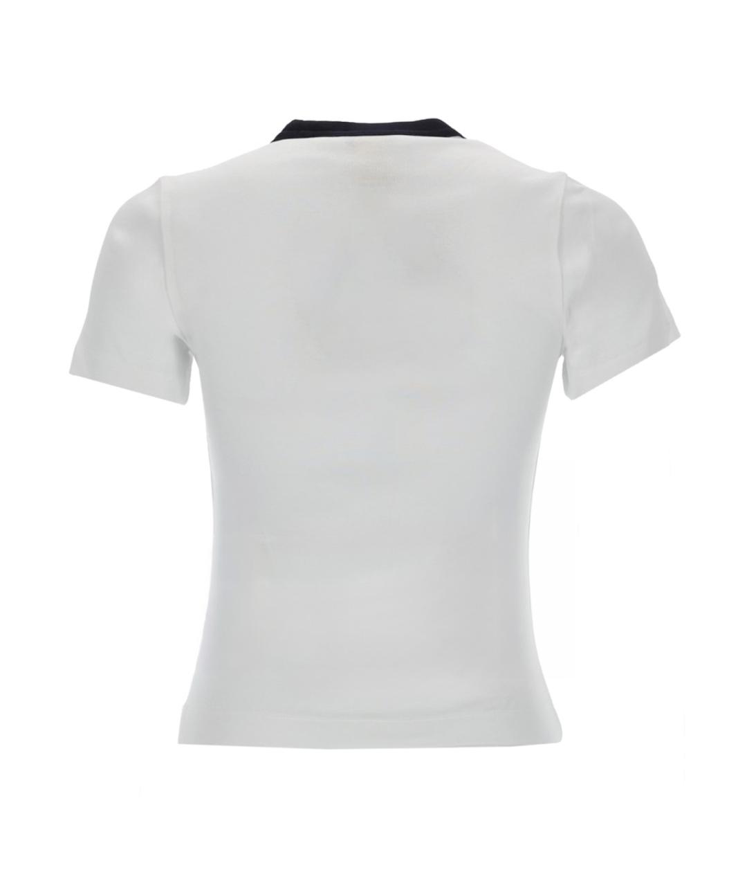 PATOU Белая хлопковая футболка, фото 2