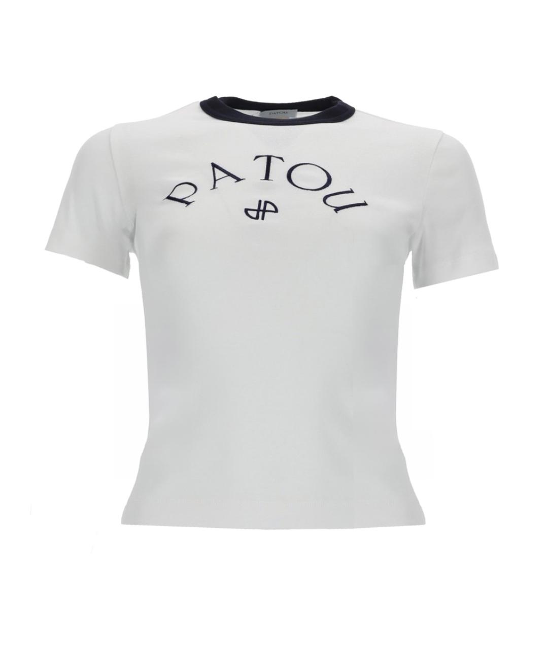 PATOU Белая хлопковая футболка, фото 1