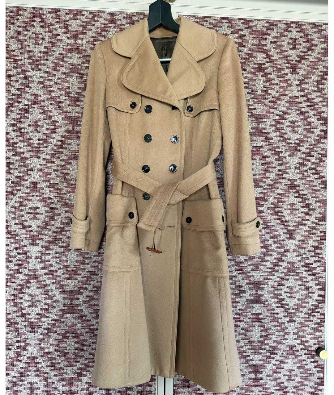 BURBERRY Бежевое кашемировое пальто, фото 9