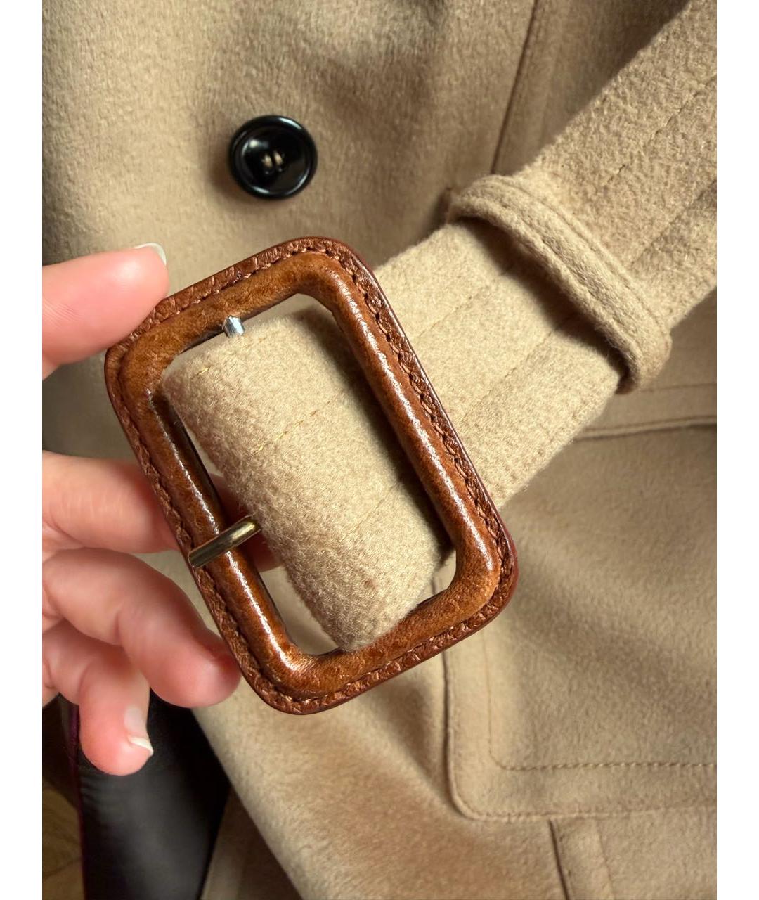 BURBERRY Бежевое кашемировое пальто, фото 6