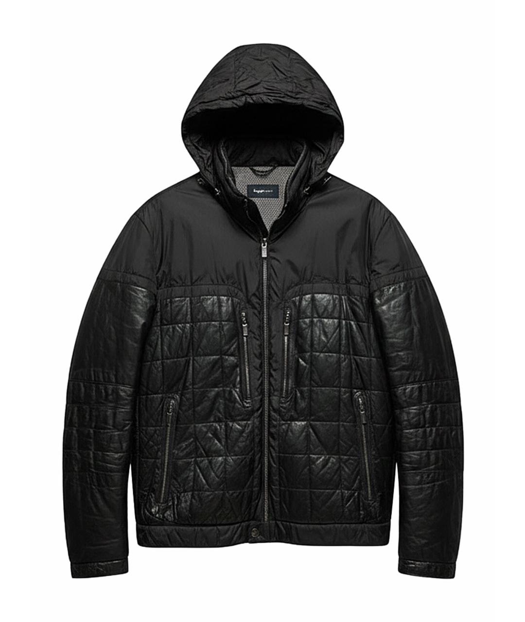 ZEGNA Черная кожаная куртка, фото 1