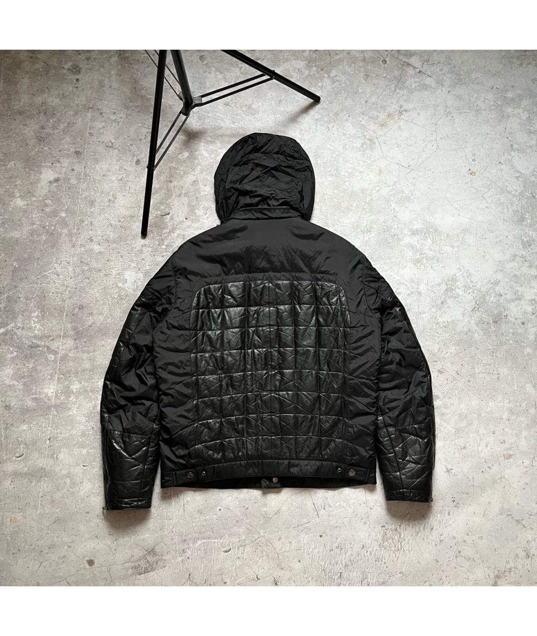 ZEGNA Черная кожаная куртка, фото 3