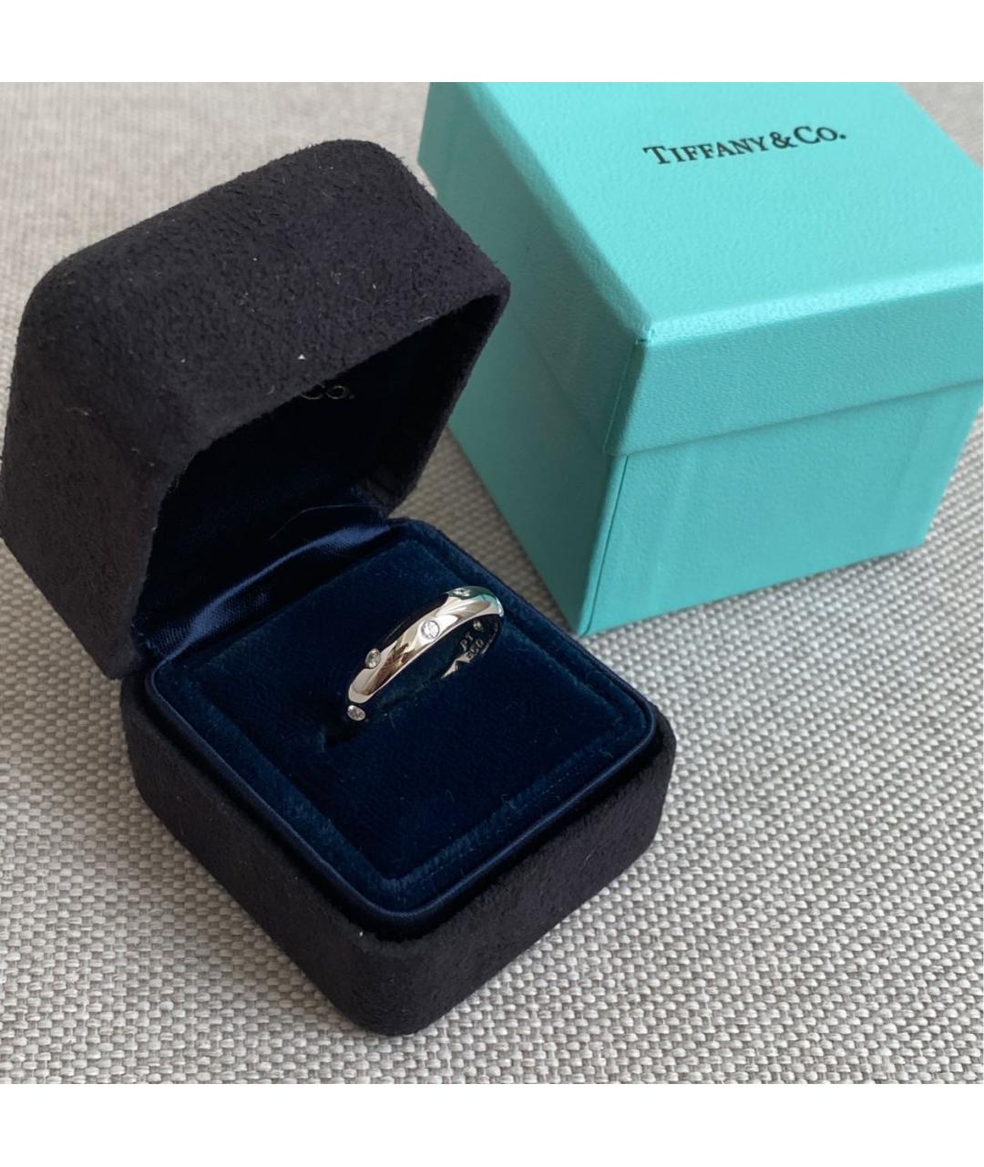 TIFFANY&CO Серебряное платиновое кольцо, фото 3