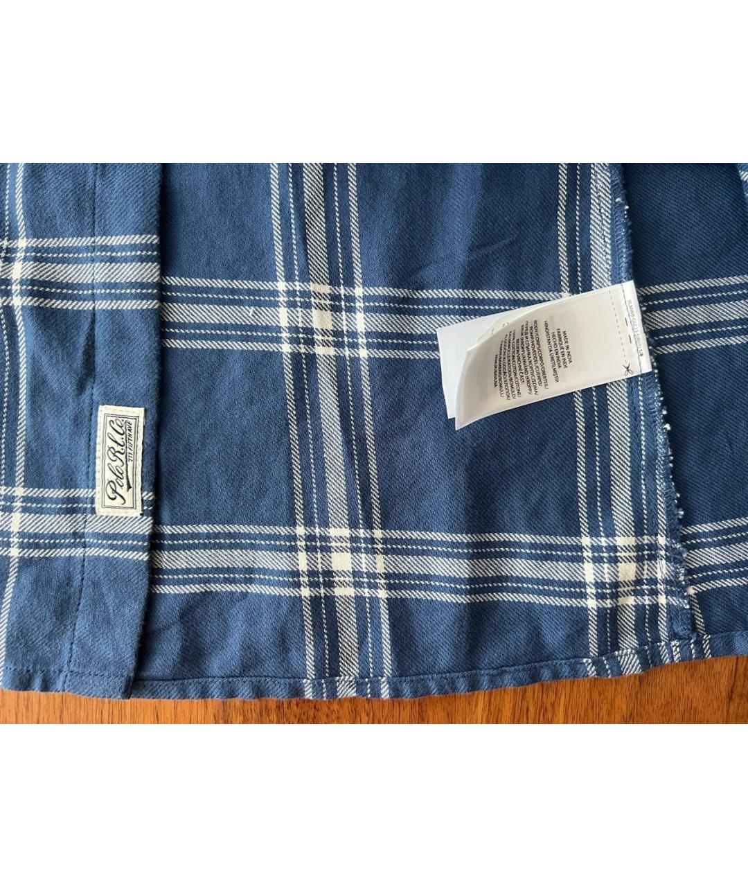 POLO RALPH LAUREN Синее хлопковое повседневное платье, фото 5