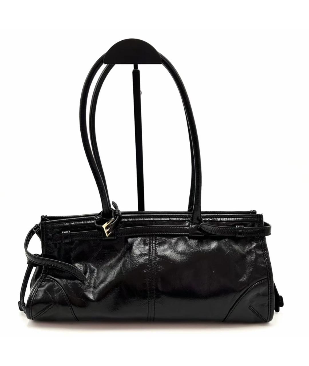 PRADA Черная кожаная сумка через плечо, фото 3