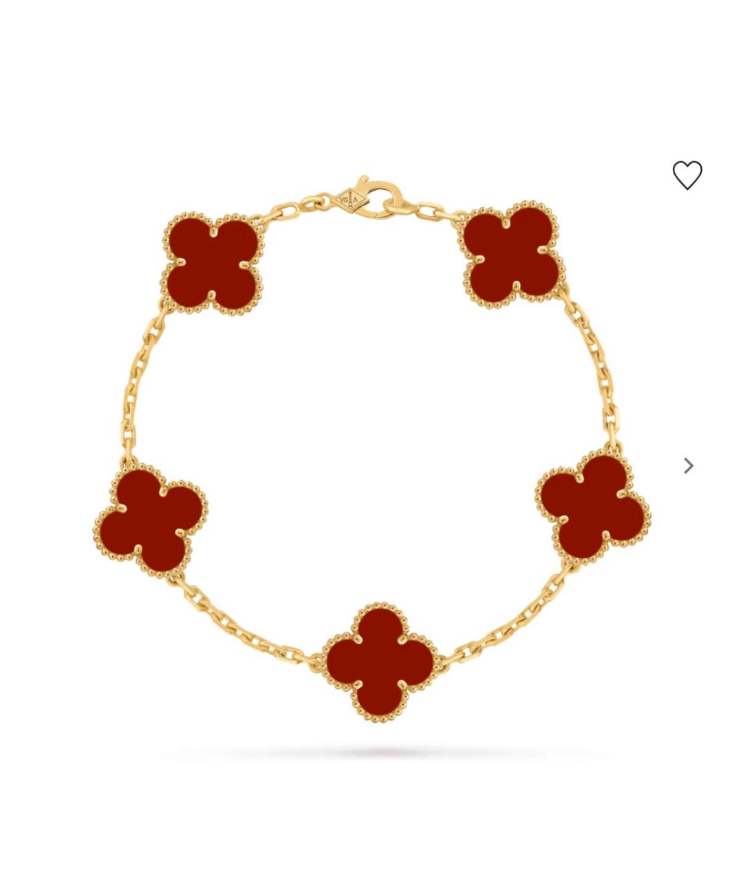 VAN CLEEF & ARPELS Красный браслет из розового золота, фото 3