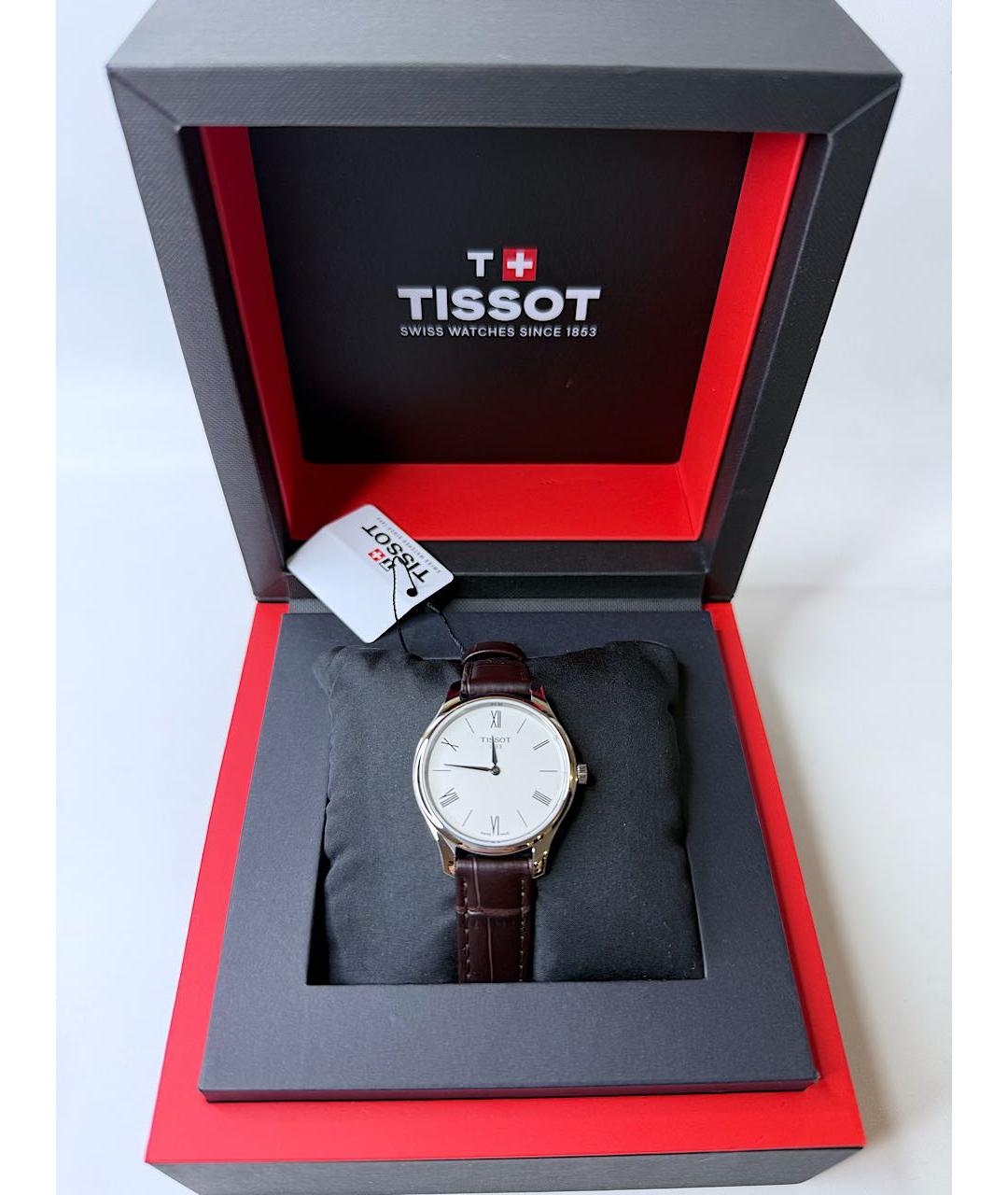 TISSOT Серебряные металлические часы, фото 4