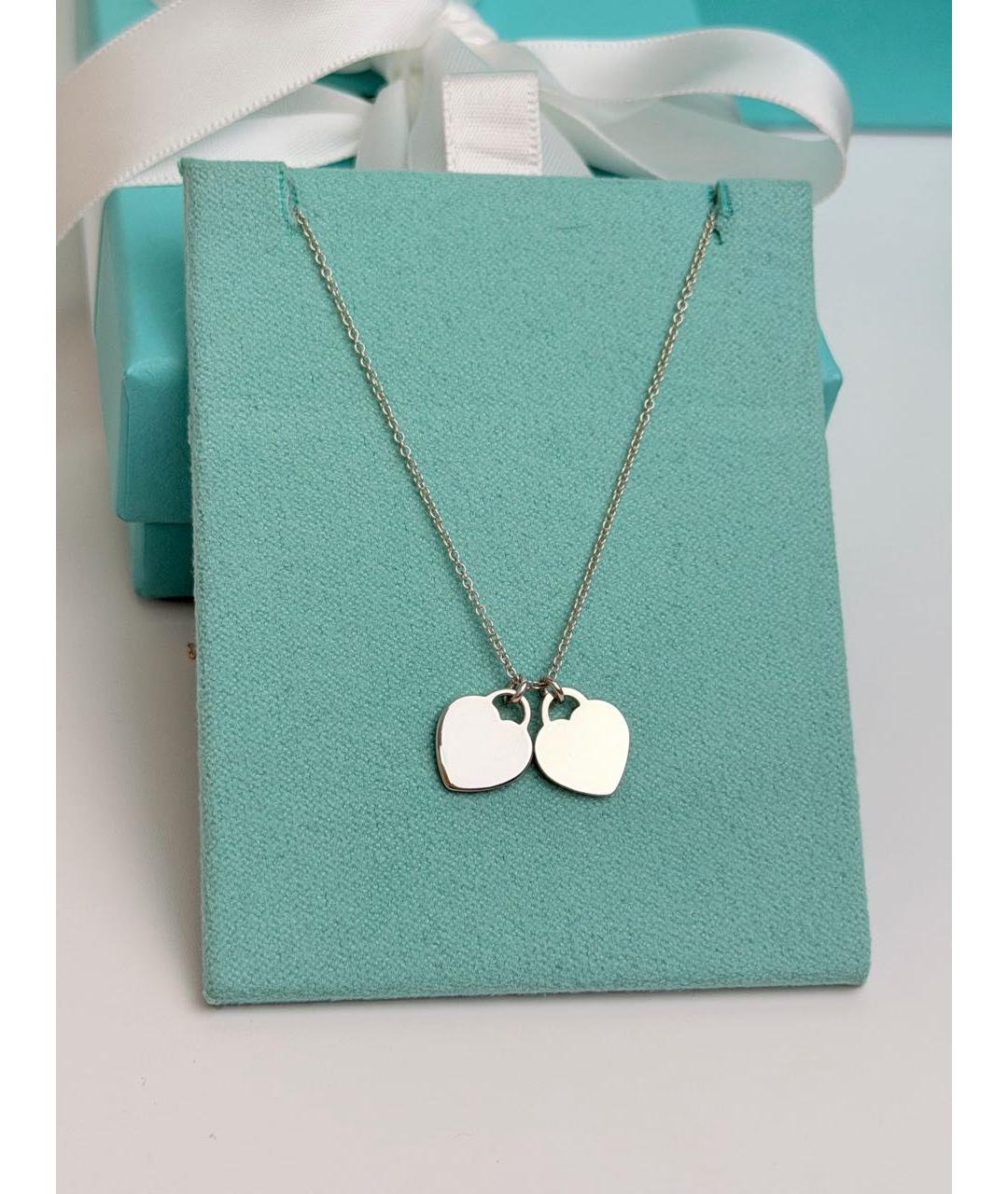 TIFFANY&CO Бирюзовое серебряное колье, фото 5