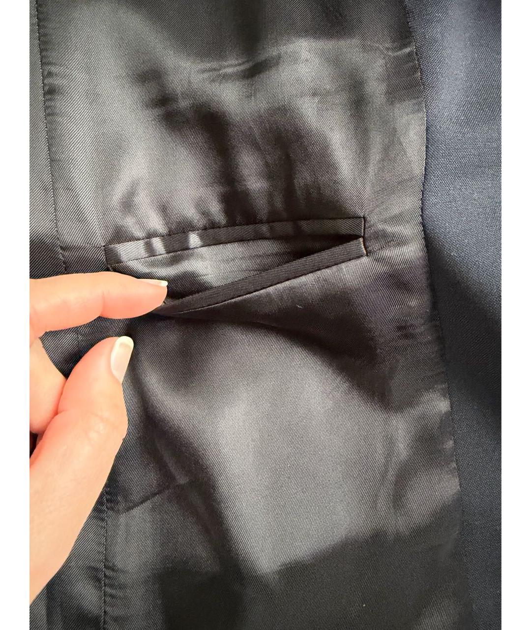 MIU MIU Черный шерстяной пиджак, фото 7