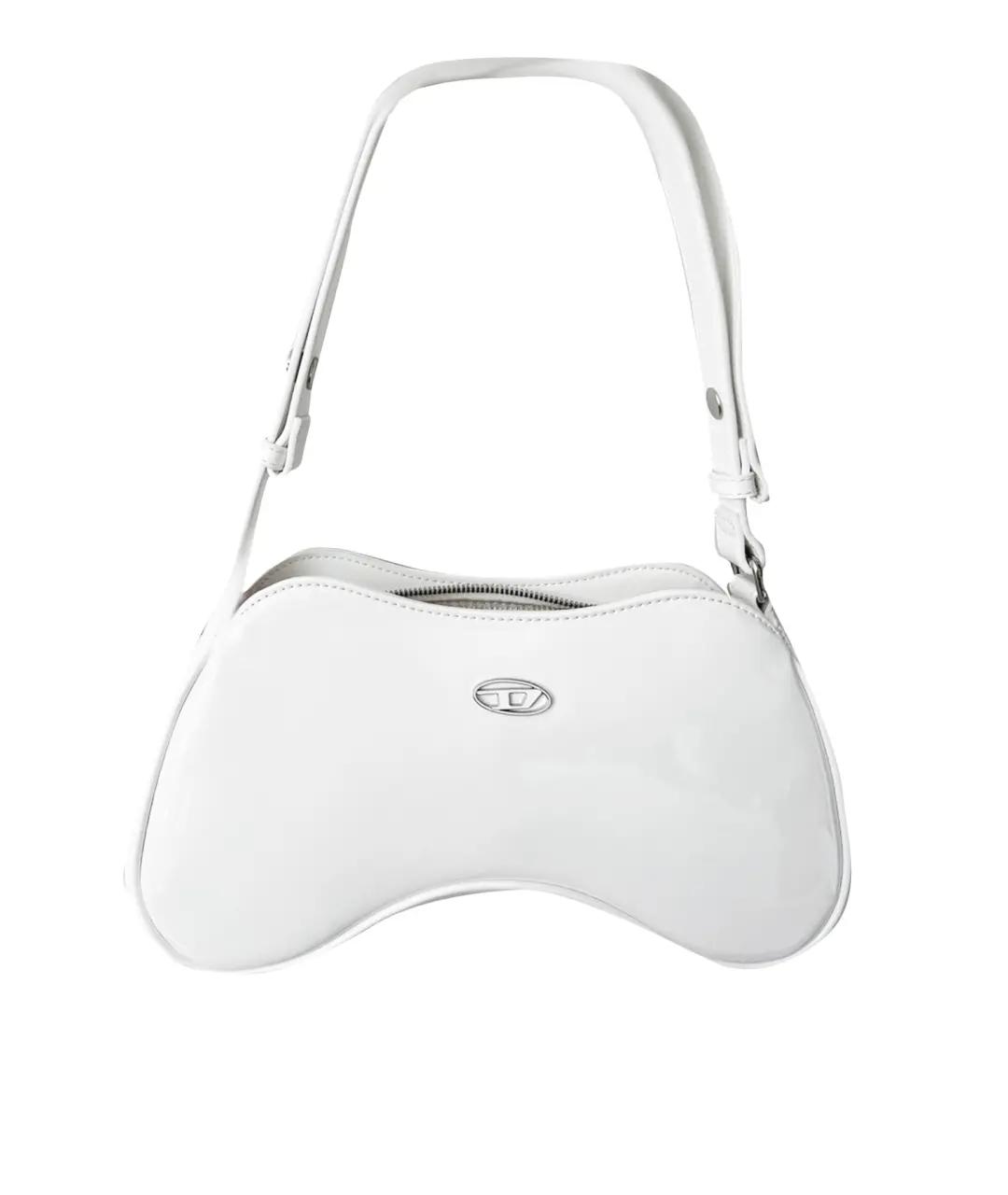 DIESEL Белая сумка с короткими ручками из искусственной кожи, фото 1