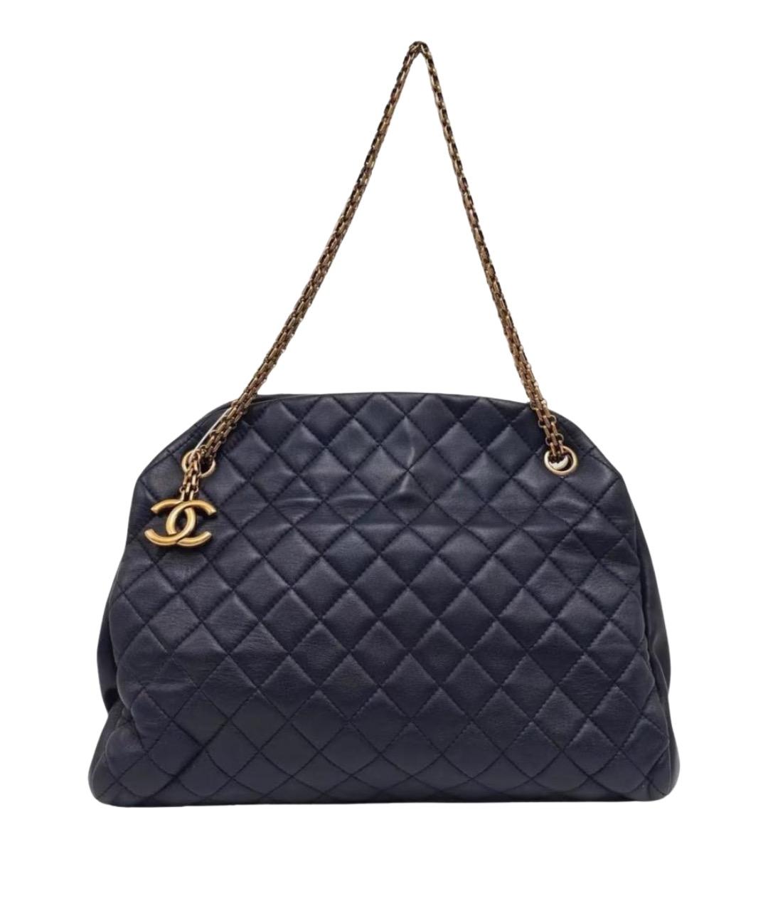 CHANEL Черная кожаная сумка через плечо, фото 1