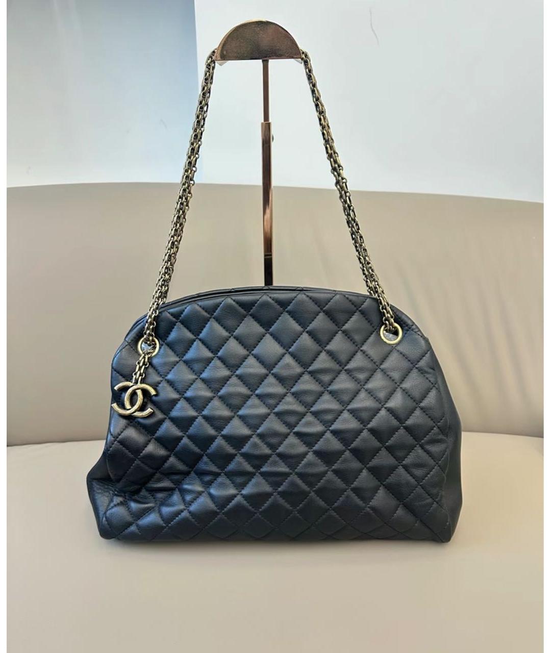 CHANEL Черная кожаная сумка через плечо, фото 2