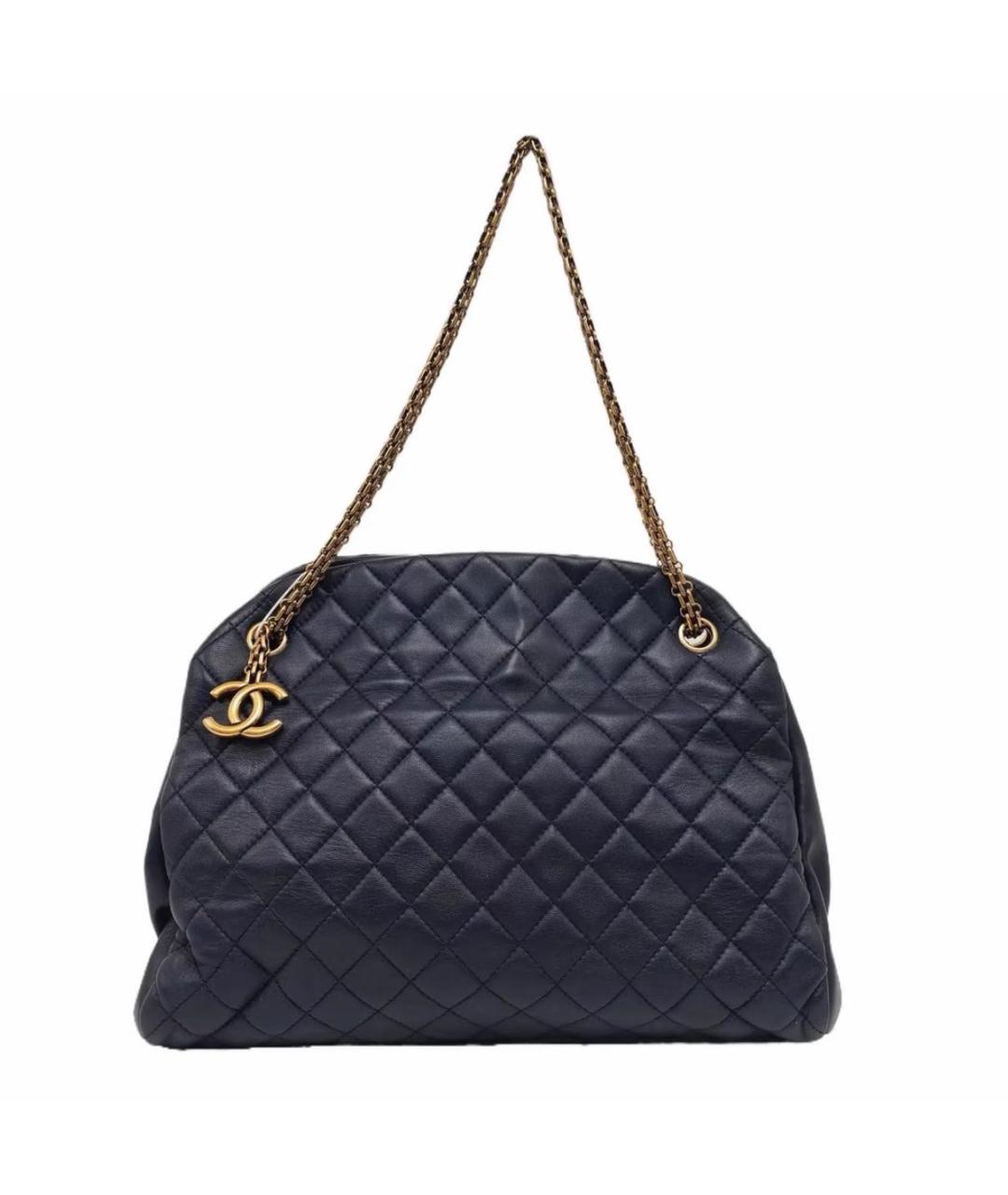 CHANEL Черная кожаная сумка через плечо, фото 6