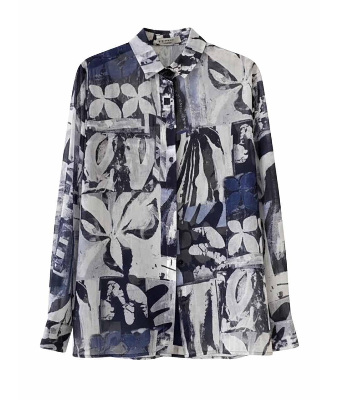 D.EXTERIOR Темно-синяя полиэстеровая блузы, фото 1