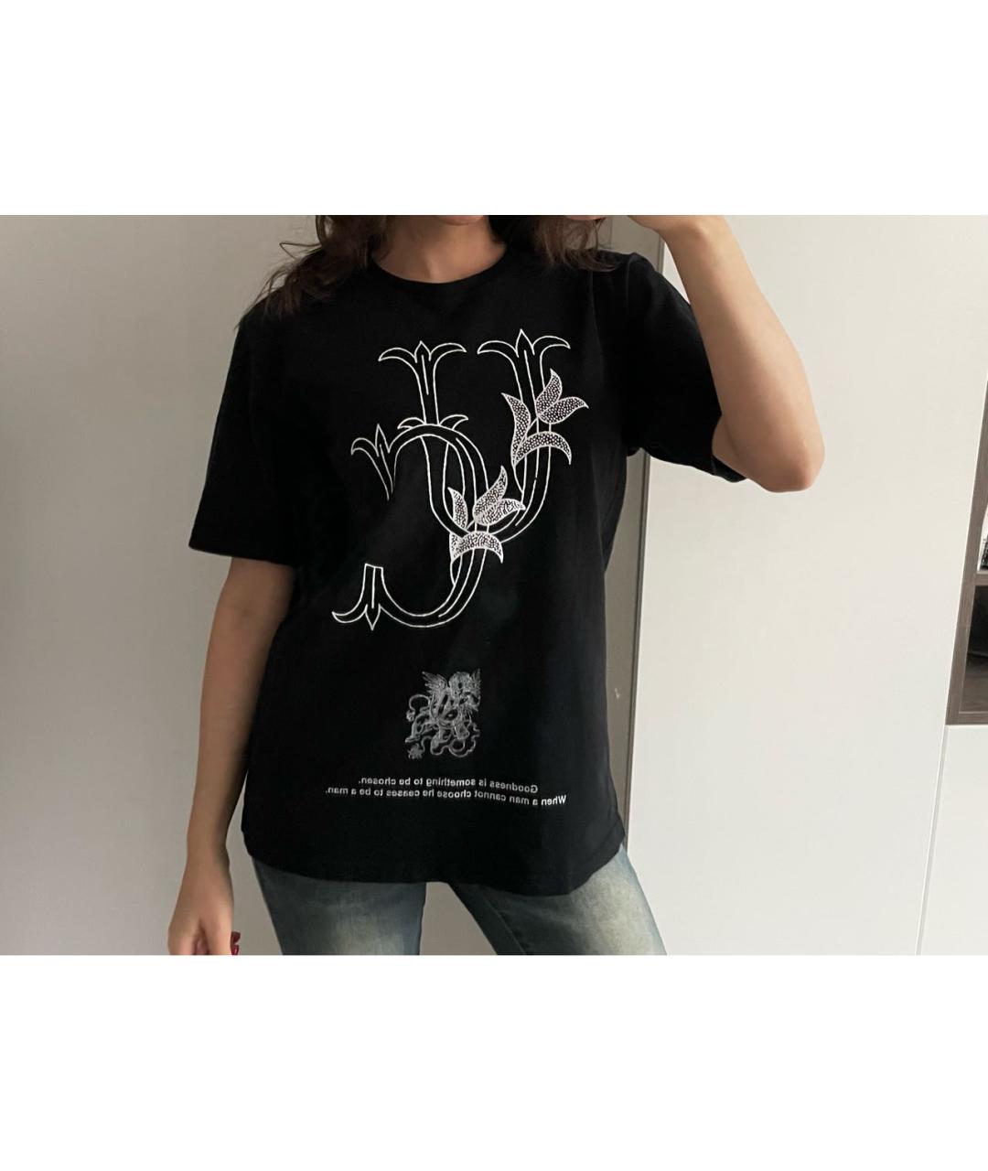 UNDERCOVER Черная хлопковая футболка, фото 5