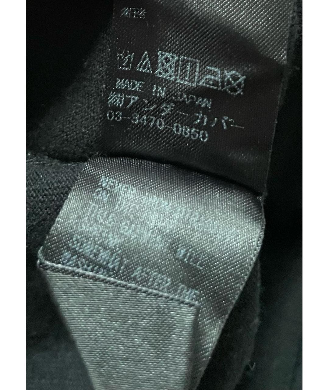 UNDERCOVER Черная хлопковая футболка, фото 6