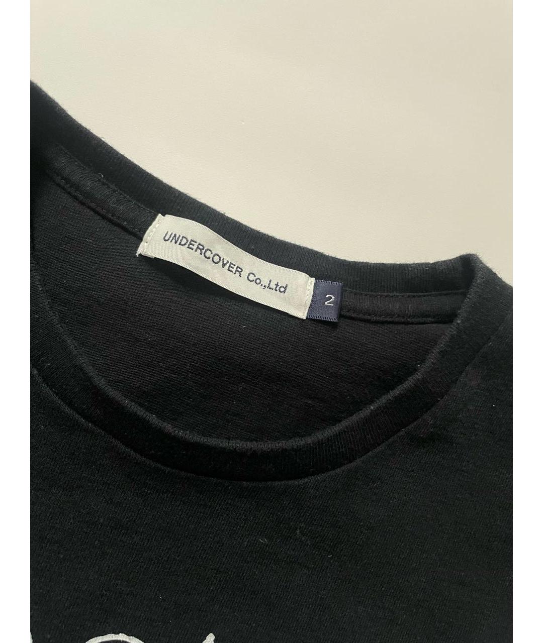 UNDERCOVER Черная хлопковая футболка, фото 3