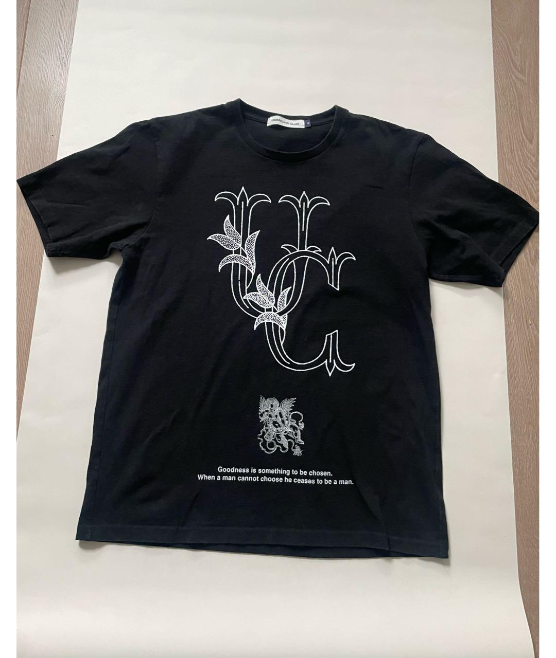UNDERCOVER Черная хлопковая футболка, фото 7