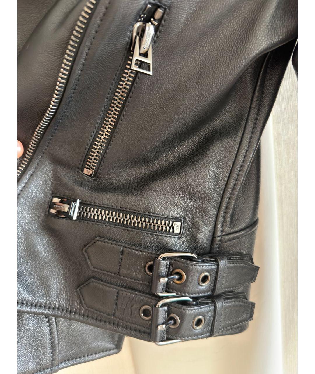 TOM FORD Черная кожаная куртка, фото 5