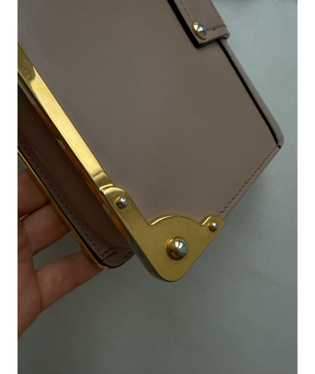 PRADA Бежевая кожаная сумка через плечо, фото 6