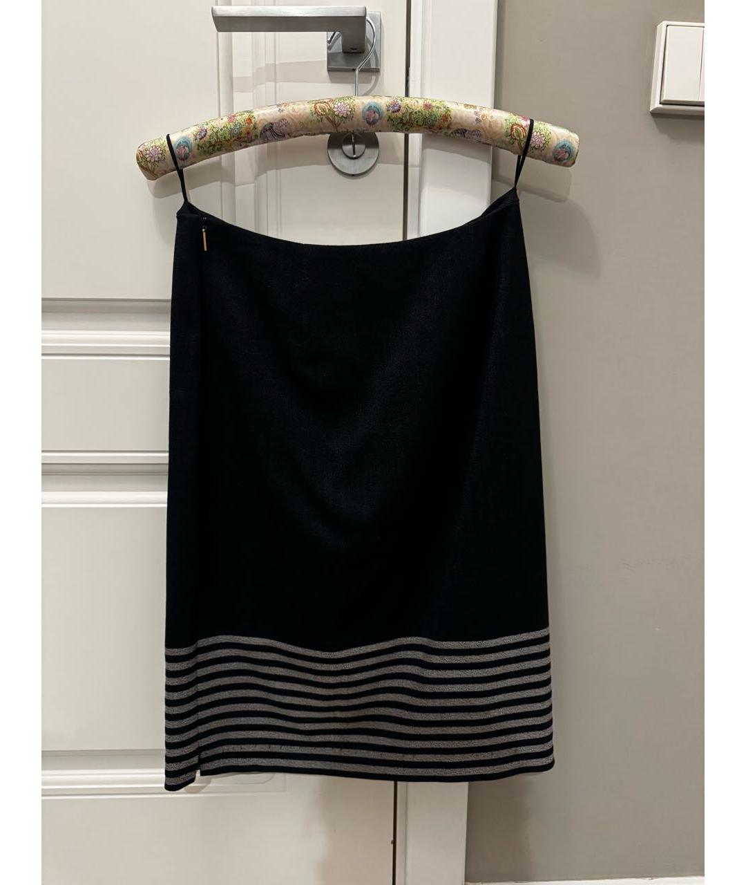 HUGO BOSS Темно-синий шерстяной костюм с юбками, фото 2