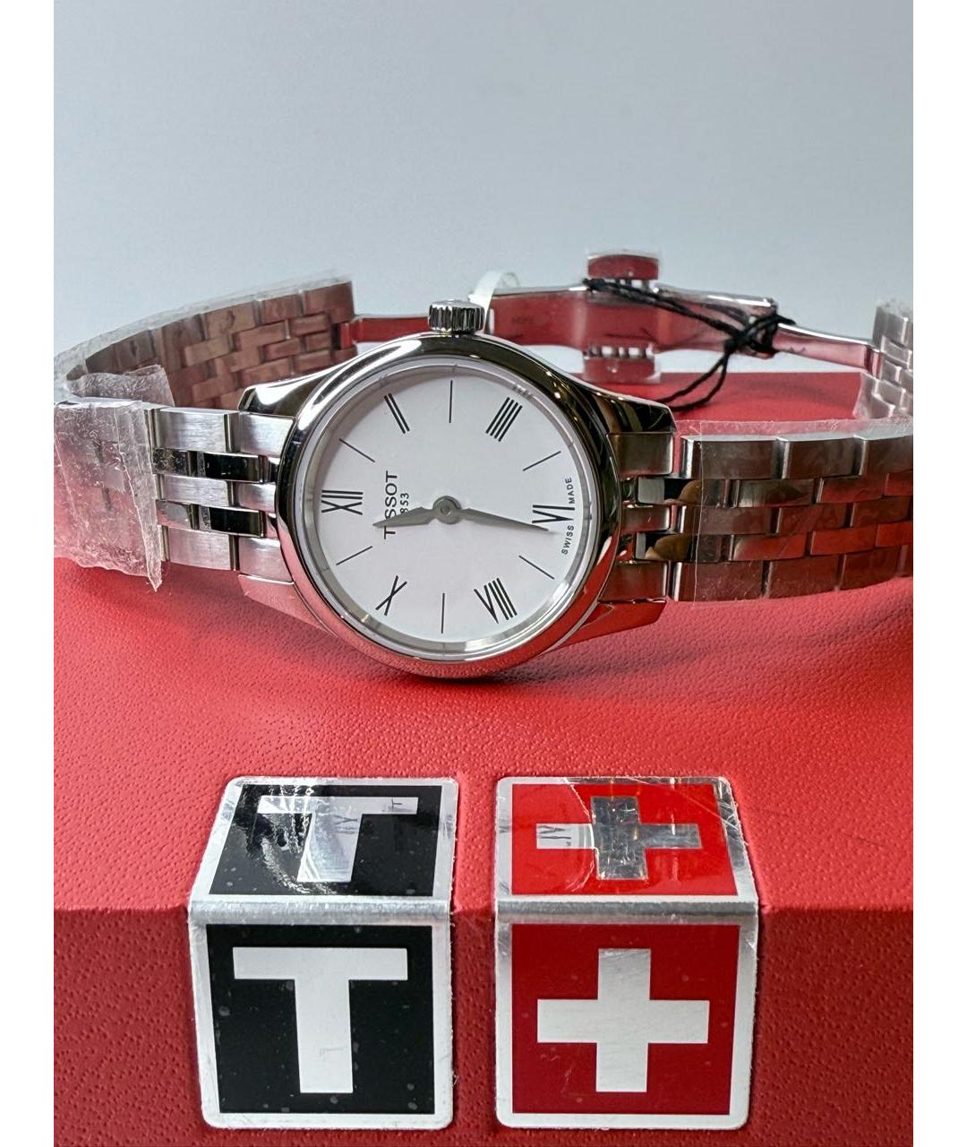 TISSOT Серебряные металлические часы, фото 3